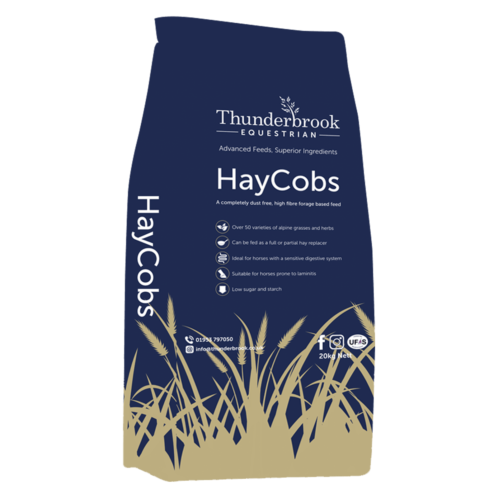 Thunderbrook Equestrian Haycobs 20kg - North East Pet Shop Thunderbrook