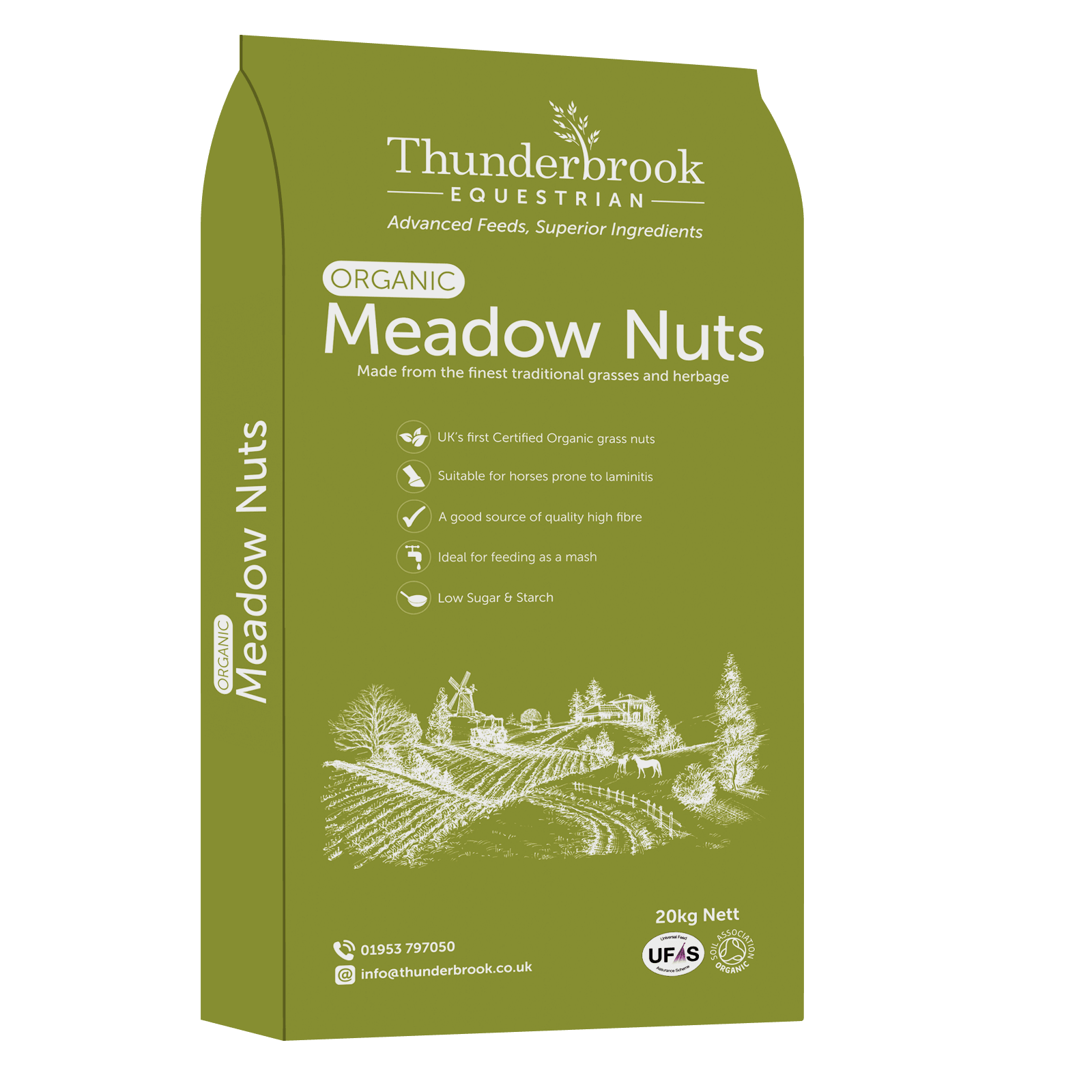 Thunderbrook Organic Meadow Nuts 20kg - North East Pet Shop Thunderbrook