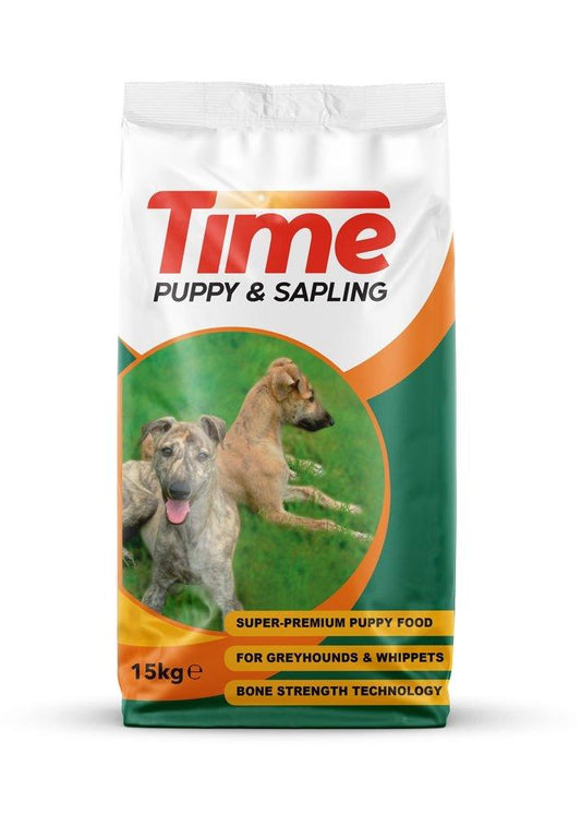 Time Greyhound Puppy & Sapling 15kg - North East Pet Shop Time