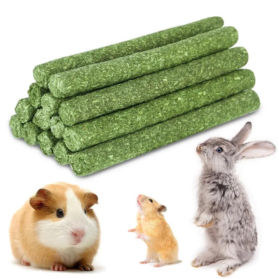 Timothy Hay Sticks 38PCS - Natural Timothy Grass Molar Teeth Stick Chew Toys for Bunnies, Chinchillas, Guinea Pigs, Hamsters - North East Pet Shop North East Pet Shop