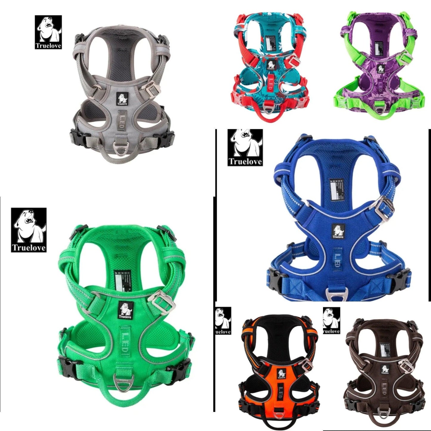 Truelove Pet Explosion-proof Dog Harness Camouflage Reflective Nylon Special Edition and Upgrade Version Easy to Adjust - North East Pet Shop North East Pet Shop 