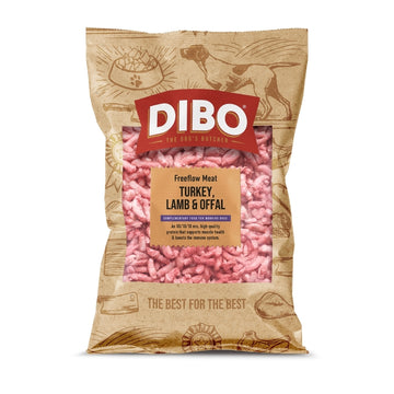 Turkey, Lamb & Offal Freeflow 1kg DIBO - North East Pet Shop Nutriment