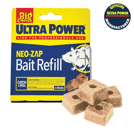 Ultra Power Neo Zap Rat Killer Refill 6x - North East Pet Shop Big Cheese Ultra Power