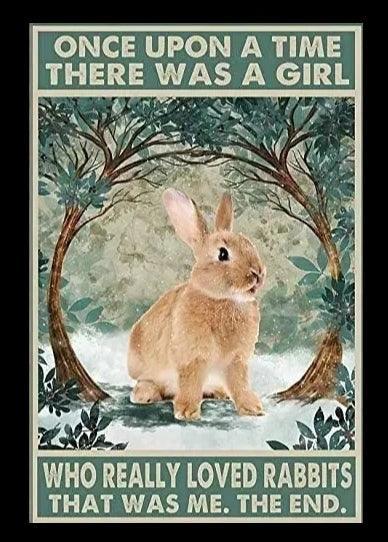 Various Rabbit Tin Sign - North East Pet Shop Dog Shack UK