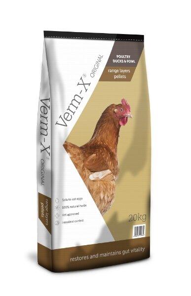 Verm X Layers Pellets with Verm-X 20kg - North East Pet Shop Verm-X