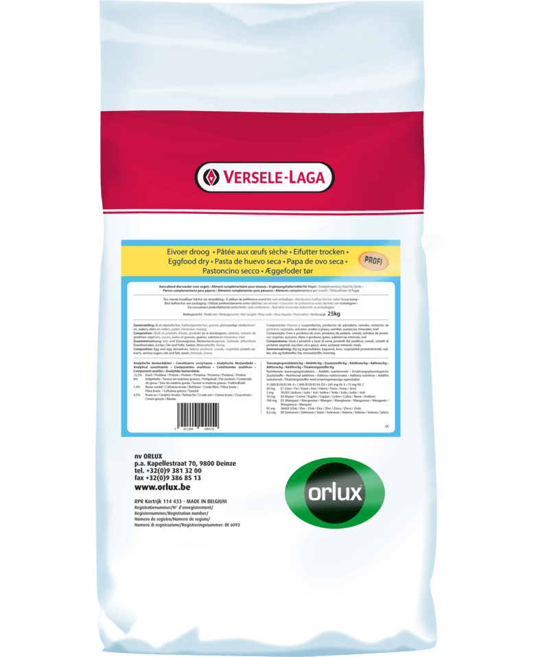 Versele Laga Eggfood Dry Yellow Pro - North East Pet Shop Versele Laga