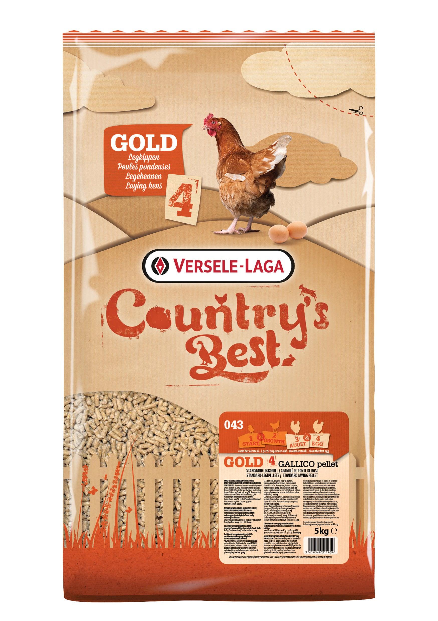 Versele Laga Gold 4 Gallico Pellets - North East Pet Shop Versele Laga