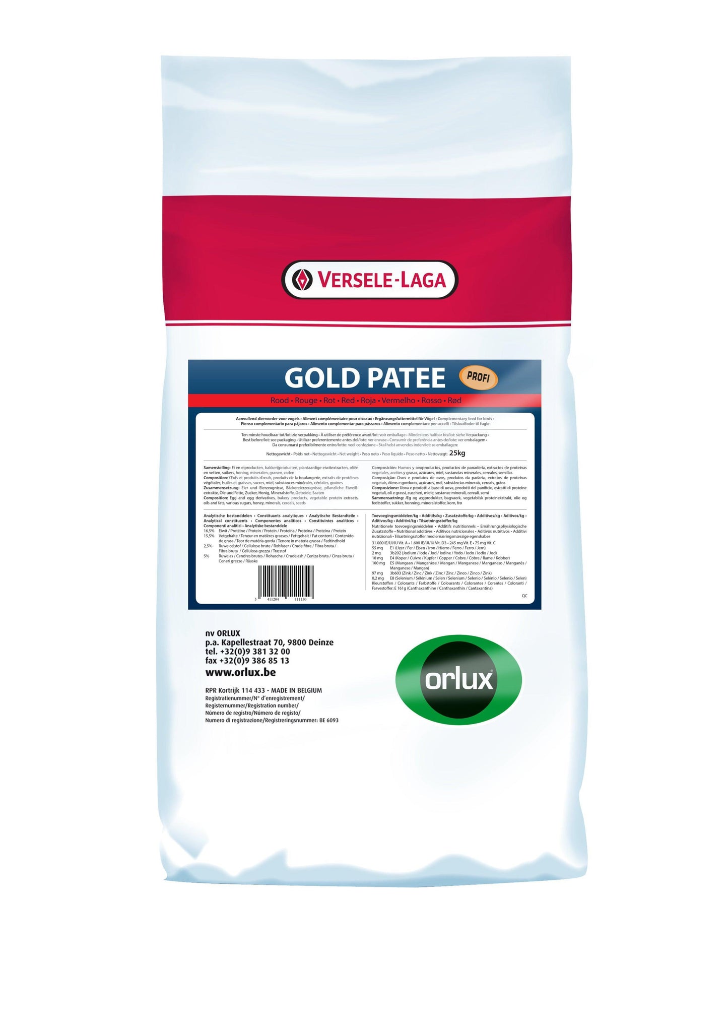 Versele Laga Gold Patee Red Pro - North East Pet Shop Versele Laga