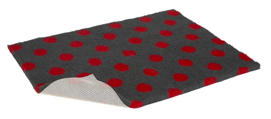 Vetbed Charc Polka Red Nonslip 36x24inch - North East Pet Shop Vetbed