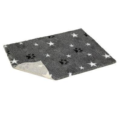 Vetbed Grey Paws/Stars Nonslip 26x20" - North East Pet Shop Petlife