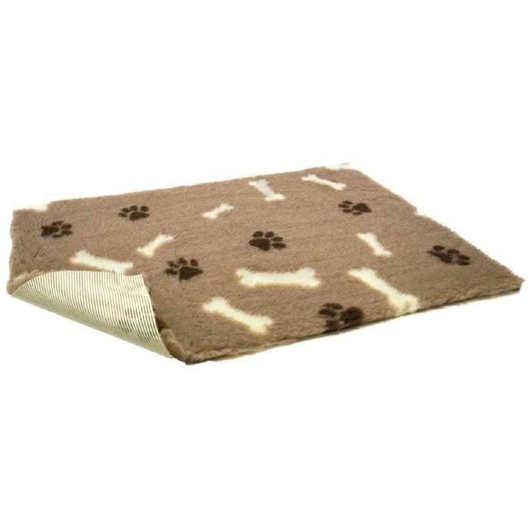 Vetbed Mink Bone/Paws Nonslip 26x20" - North East Pet Shop Petlife