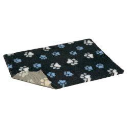 Vetbed Non Slip Blue & White Paw Grey - North East Pet Shop Vetbed