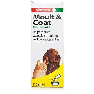 Vetzyme Moult & Coat Nutrit Oil 6x150ml - North East Pet Shop Vetzyme