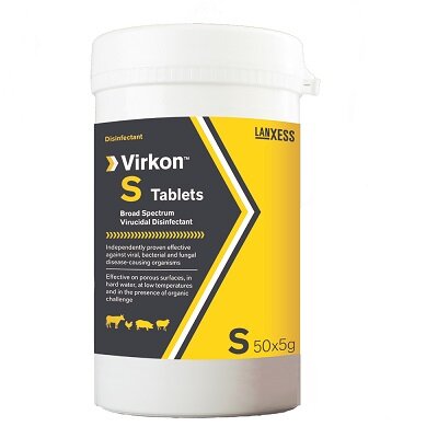 Virkon S Disinfectant Tablets 50 x 5g - North East Pet Shop Beaphar