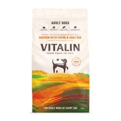 Vitalin Adult Dog Chicken with Thyme & Root Veg, 12kg - North East Pet Shop Vitalin