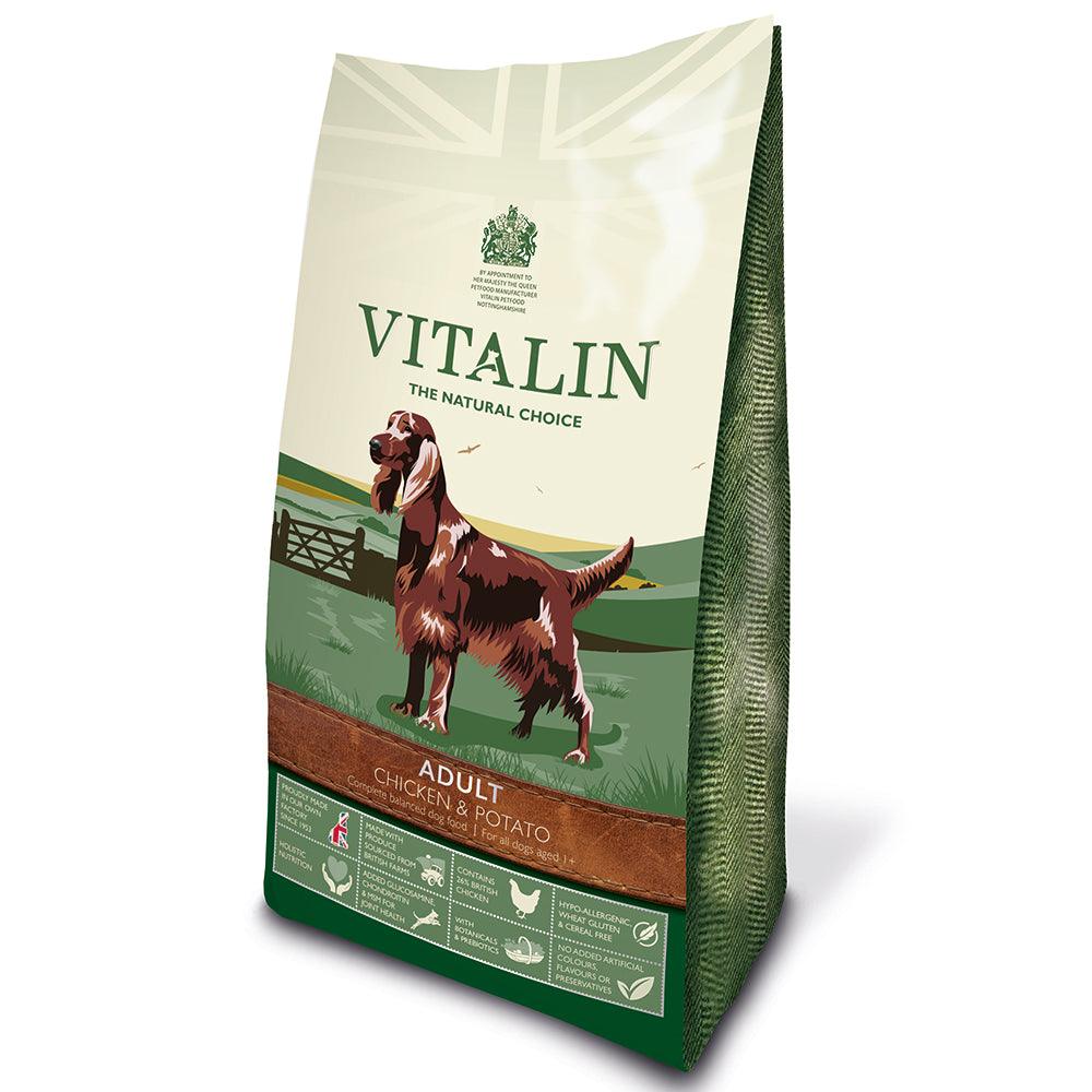 Vitalin Adult Grain Free Chick&Pot 4x2kg - North East Pet Shop Vitalin