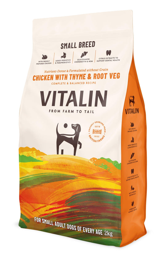 Vitalin Adult SB Chicken Thyme Veg 8kg - North East Pet Shop Vitalin