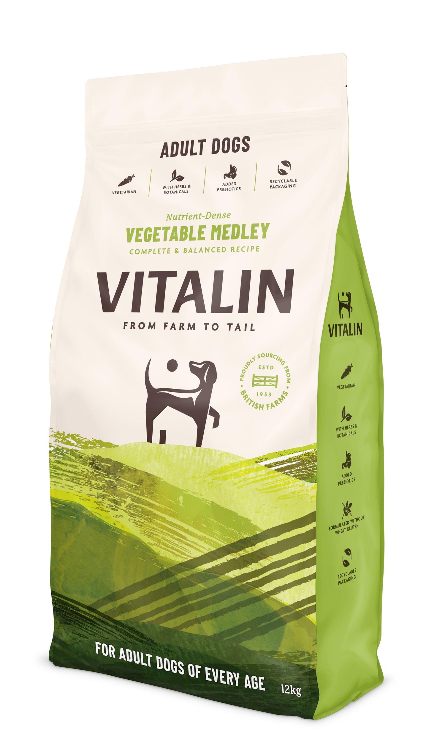 Vitalin Adult Veg Medley 12kg - North East Pet Shop Vitalin