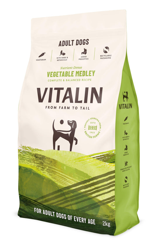 Vitalin Adult Veg Medley 4x2kg - North East Pet Shop Vitalin