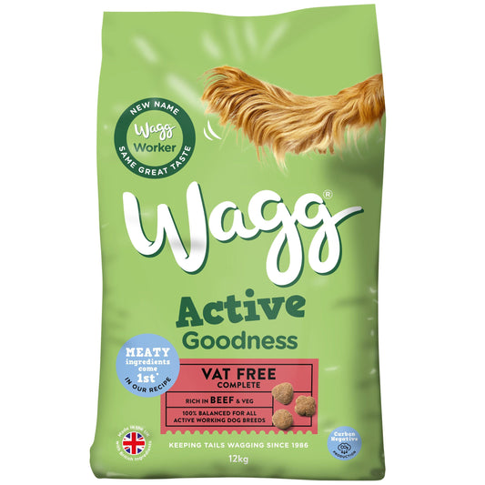 Wagg Active Goodness Adult Beef & Veg 12kg - North East Pet Shop Wagg
