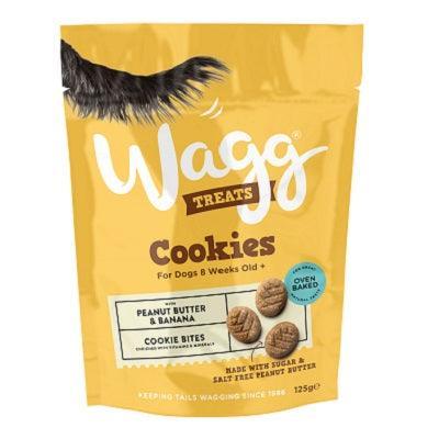 Wagg Cookie Treats Peanut Butter & Banana 7 x 125g - North East Pet Shop Wagg