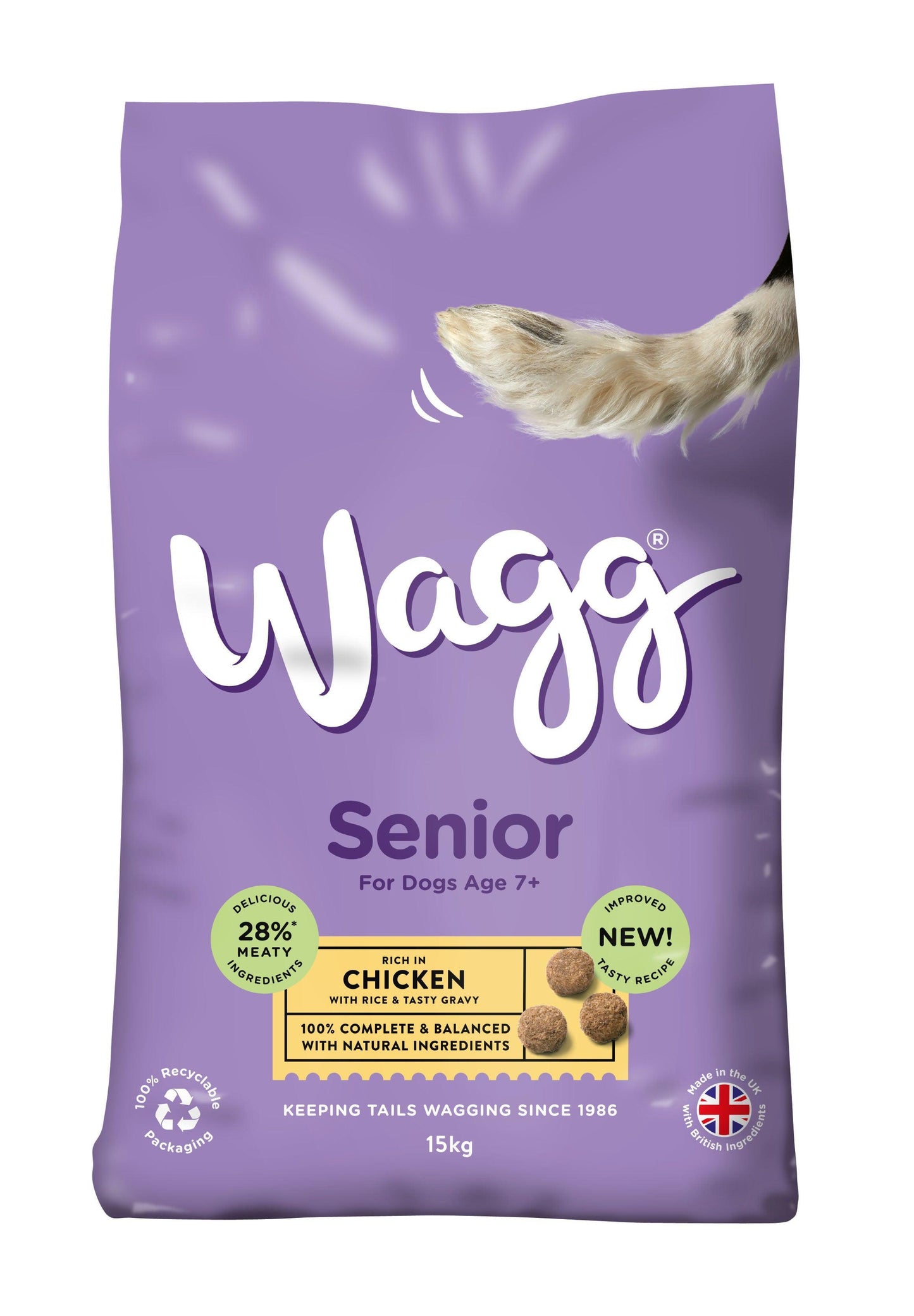 Wagg Senior Complete Chicken 15kg - North East Pet Shop Wagg