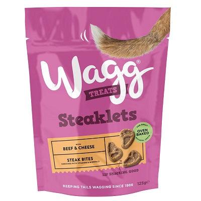 Wagg Steaklets Steak Bites 125g - North East Pet Shop Wagg