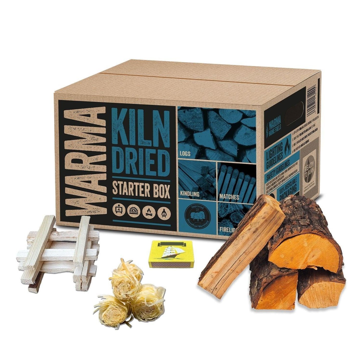 Warma Stove Starter/Weekend Fire Kit Box - North East Pet Shop Logs Direct
