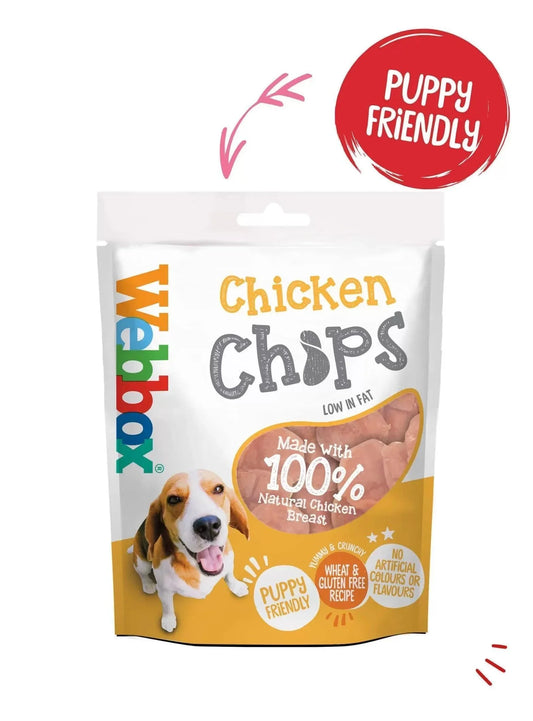 Webbox Chicken Chips, 80g - North East Pet Shop Webbox