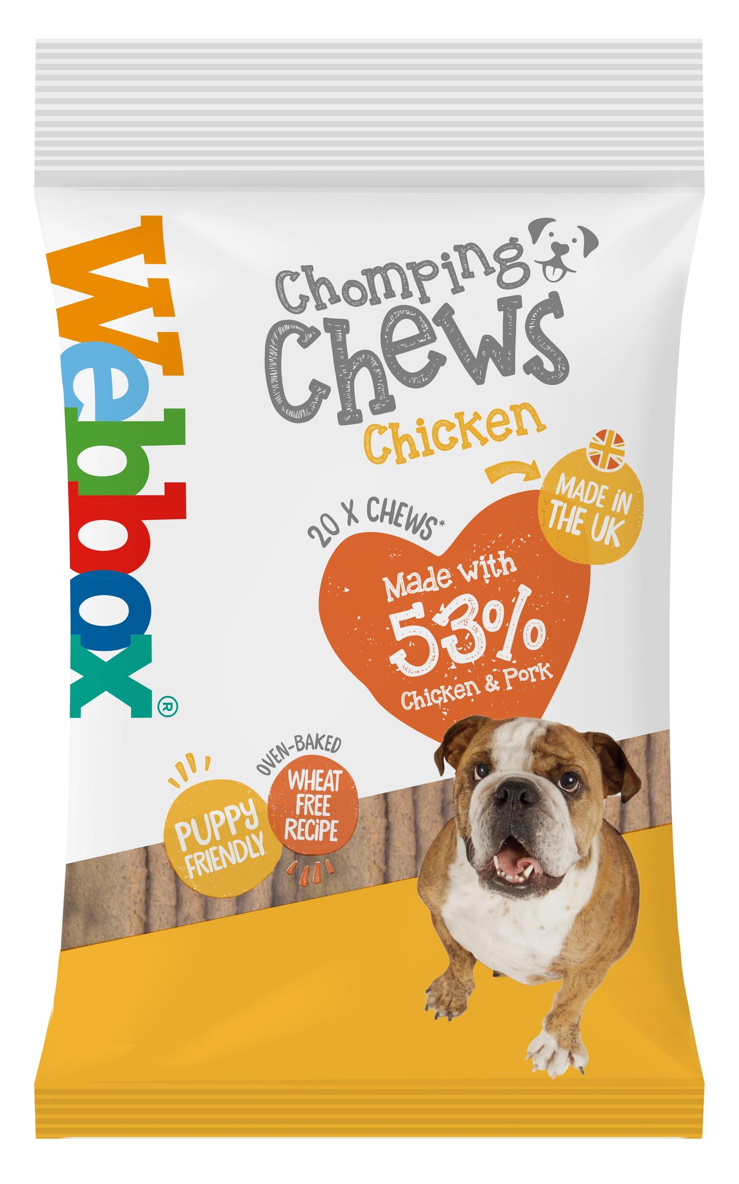 Webbox Chomping Chews Chicken 200g - North East Pet Shop Webbox