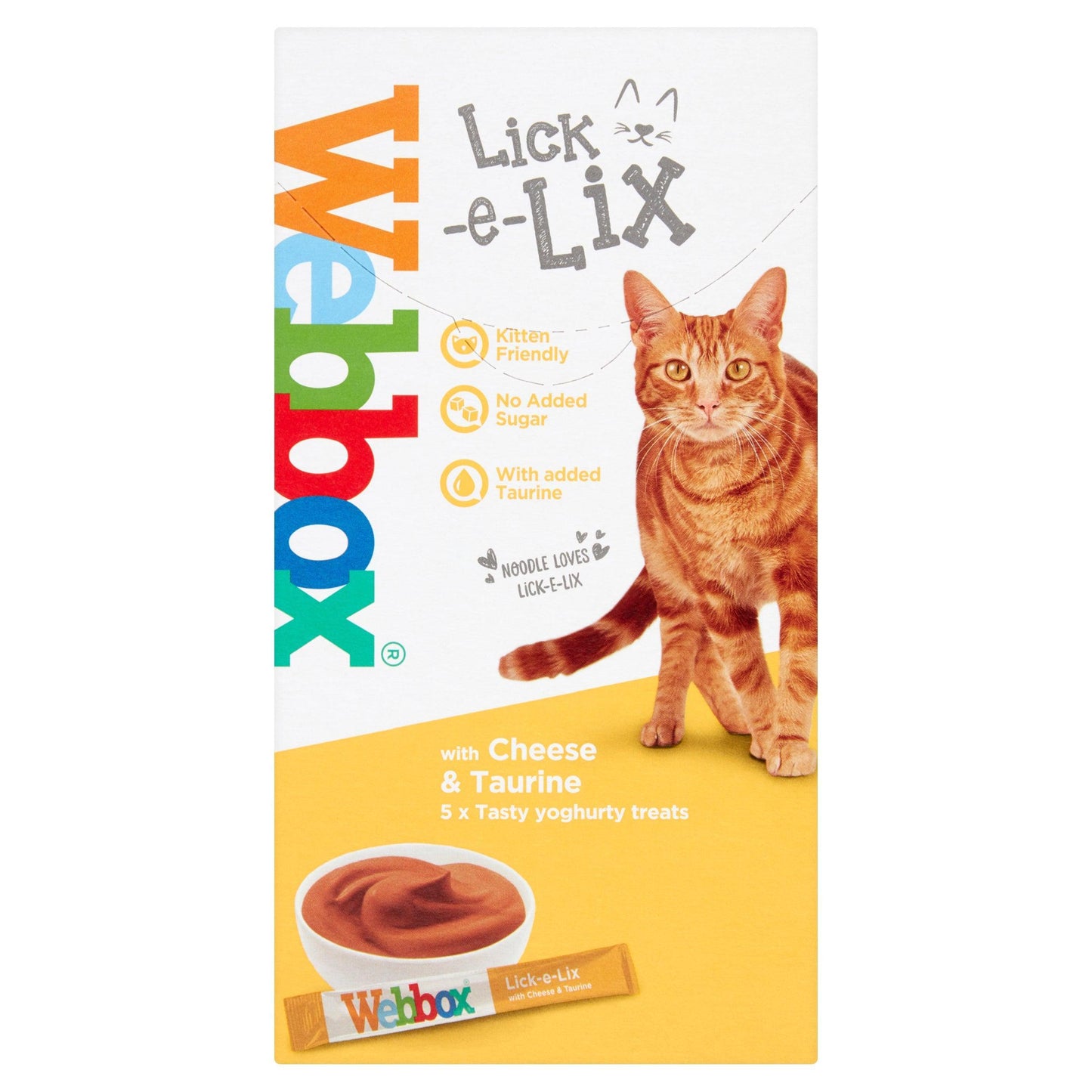Webbox Lick e Lix Cream Cheese & Taurine 17 x 5 x 15g - North East Pet Shop Webbox