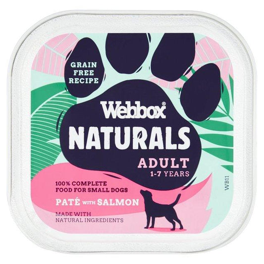 Webbox Natural Dog Adult Salmon Pate 11x150g - North East Pet Shop Webbox