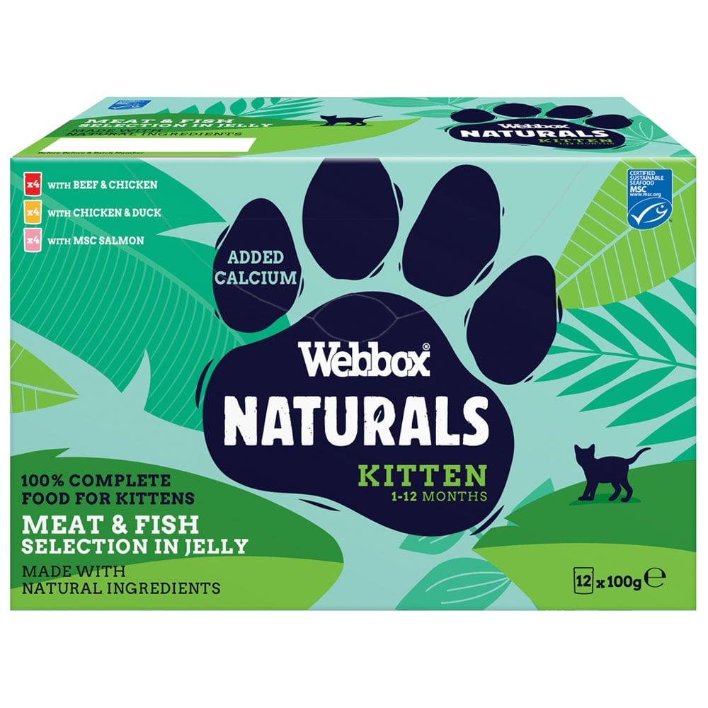 Webbox Natural Kitten Mixed Jelly Pouch 12x100g - North East Pet Shop Webbox