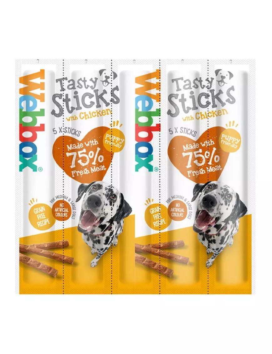 Webbox Tasty Sticks Chicken Large 5 Sticks - North East Pet Shop Webbox