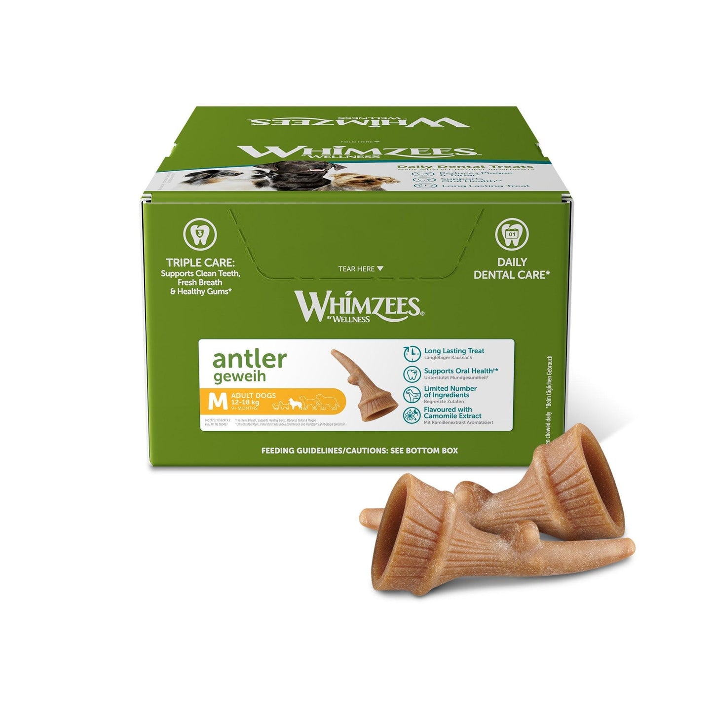 Whimzees Antler Medium - North East Pet Shop Whimzees