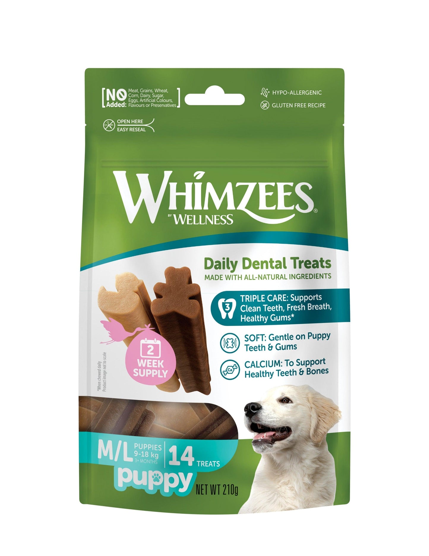 Whimzees Puppy M/L 14 Sticks - North East Pet Shop Whimzees