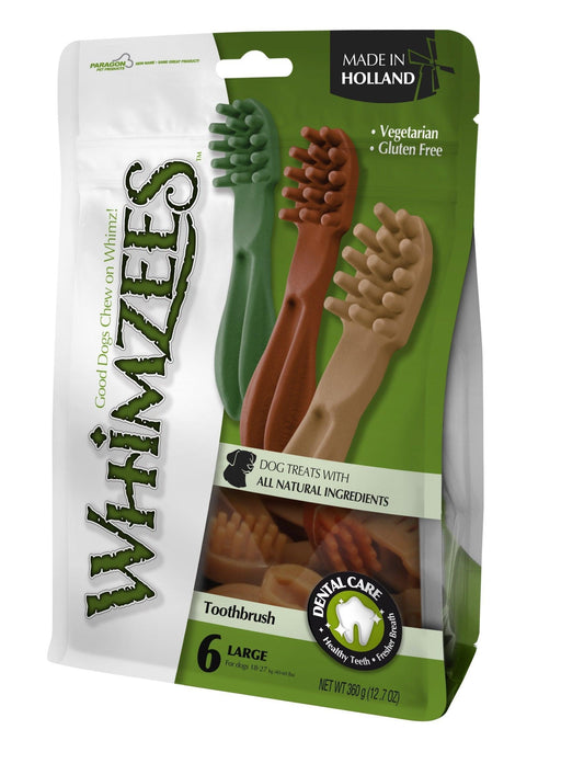 Whimzees Toothbrush Lrg 6 Pack - North East Pet Shop Whimzees