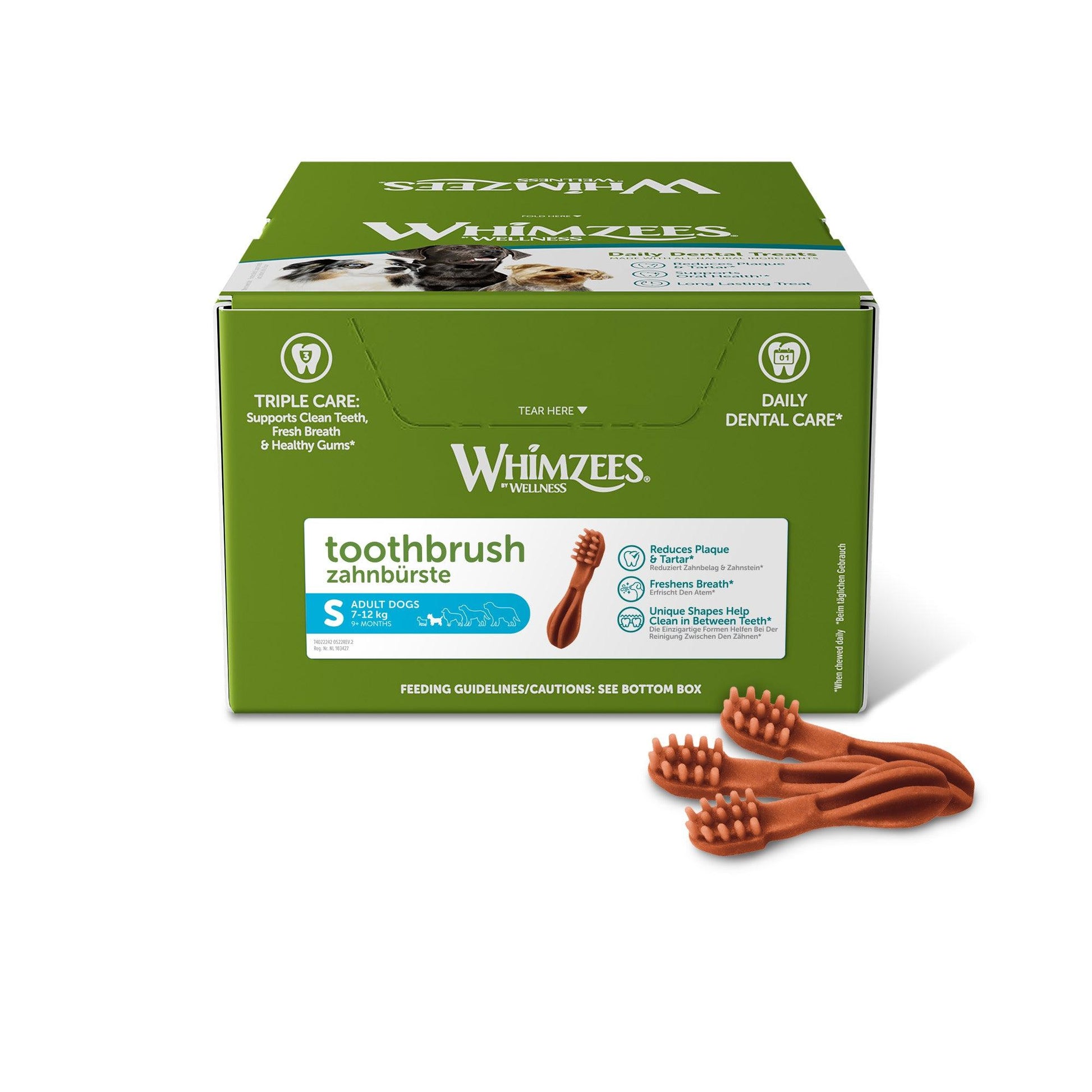 Whimzees Toothbrush Sml 150x90mm - North East Pet Shop Whimzees