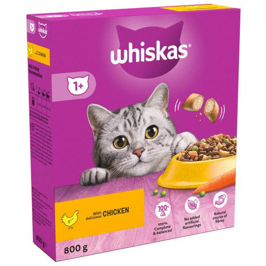 Whiskas Dry 1+ Chicken 5x800g - North East Pet Shop Whiskas