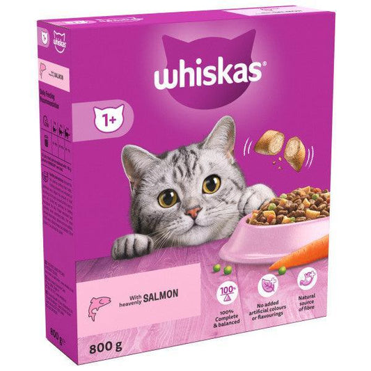 Whiskas Dry 1+ Salmon 800g - North East Pet Shop Whiskas