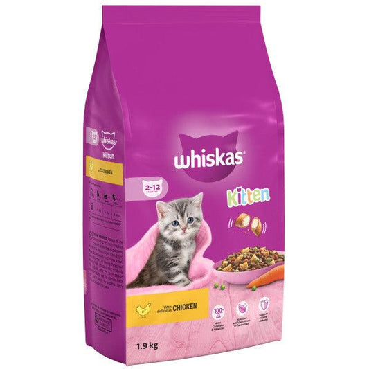 Whiskas Dry 2-12 Mth Kitten Chick - North East Pet Shop Whiskas