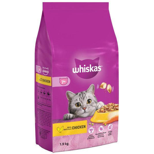 Whiskas Dry 7+ Chicken - North East Pet Shop Whiskas