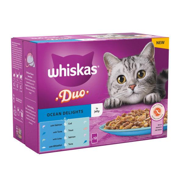 Whiskas Pch 1+ Duo Ocean D Jel 4x12x85g - North East Pet Shop Whiskas