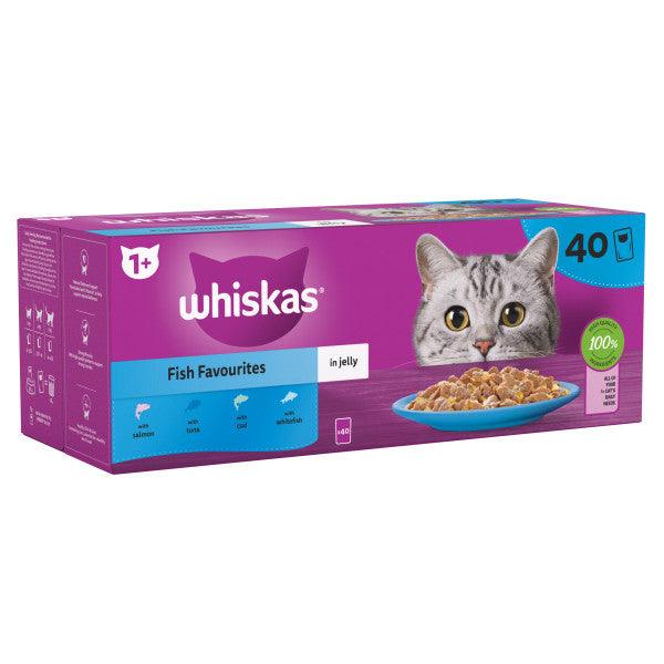 Whiskas Pch 1+ Fish Fav Jelly 40x85g - North East Pet Shop Whiskas