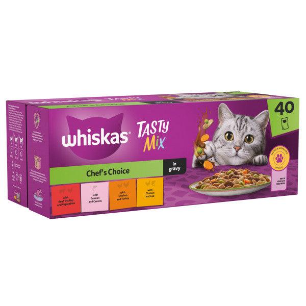 Whiskas Pch 1+ Tasty Chefs C Grv 40x85g - North East Pet Shop Whiskas