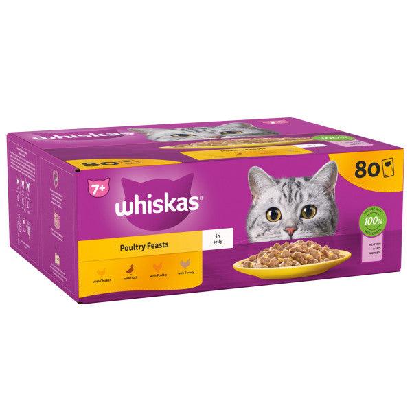 Whiskas Pch 7+ Poultry Fst Jel 80x85g - North East Pet Shop Whiskas