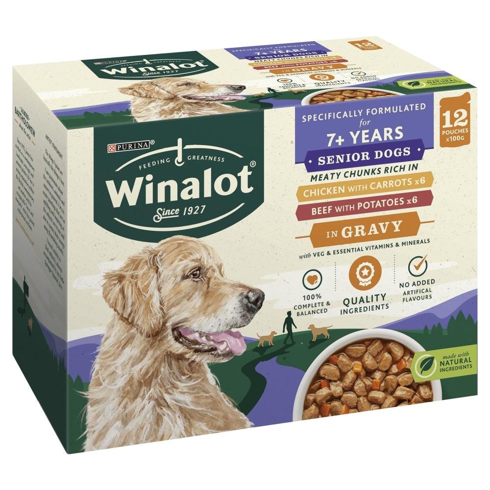 Winalot Senior Meaty Chunks CIG4x12x100g - North East Pet Shop Winalot