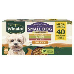 Winalot Small Dog Food Pouch Mixed in Gravy 40pk, 100g - North East Pet Shop Winalot