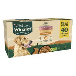 Winalot Sunday Dinner Dog Food Pouches Mixed in Gravy 40pk, 100g - North East Pet Shop Winalot