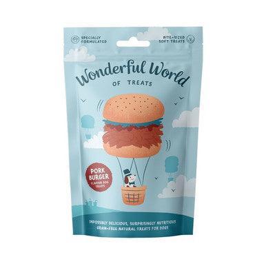 Wonderful World of Treats Pulled Pork Burger 50g - North East Pet Shop Wonderful World of Treats